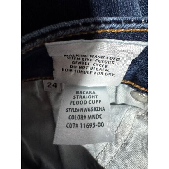 Hudson Bacara Crop Straight Cuffed, NWT, Size 24 Y2K, Jeans - Picture 6 of 6